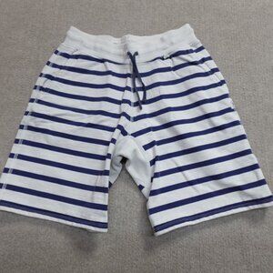 Reigning Champ Mens Shorts Small White Blue Drawstring United Arrows